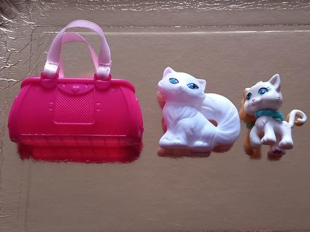 Mačičky 2x plastové taštička ružová, 