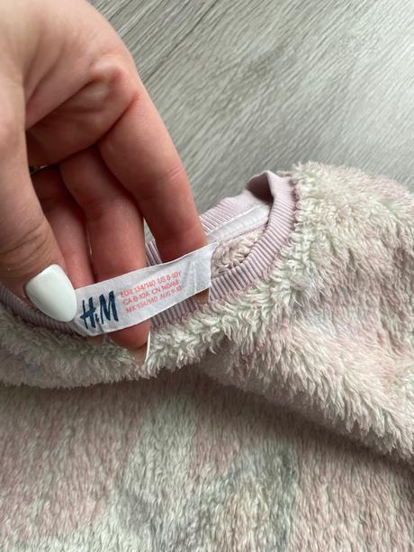 H&m huňatá mikina 134/140, h&m,134