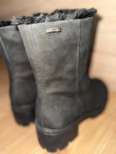 Dámske kožené zateplené čižmy, tamaris,38