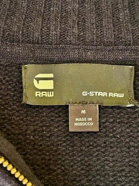 Vlnený tmavomodrý rolákový pulover zn.g-star raw, g-star raw,m