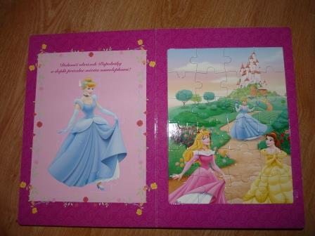 Knizka puzzlov disney, 