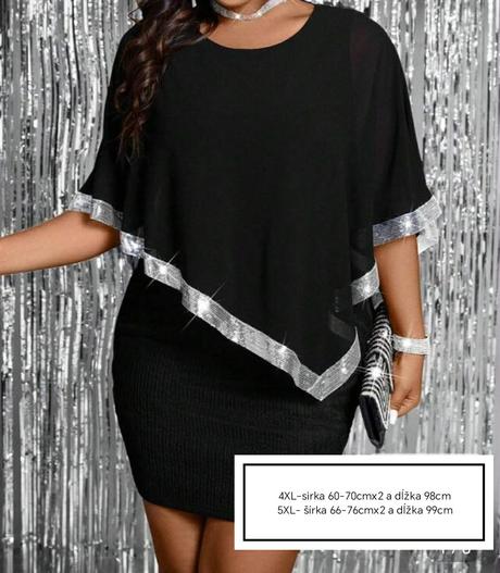 Krasne spolocenske saty, 4xl / 5xl