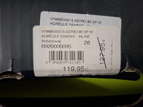 Dámske korcule, rollerblade,40