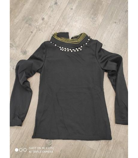 Top cierny s perlickami, m / s