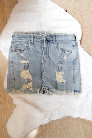 Rifľová mini sukňa s, s