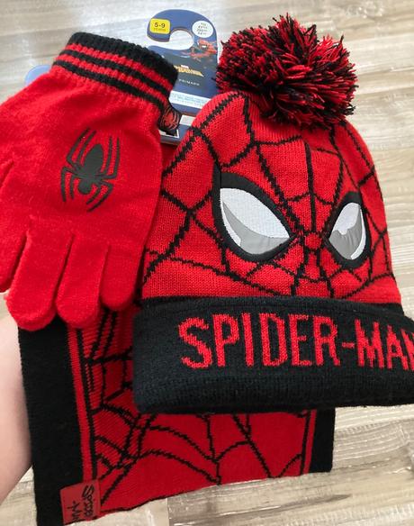 Čiapka spider-man alebo celý set,cena spolu, marvel,98 - 134