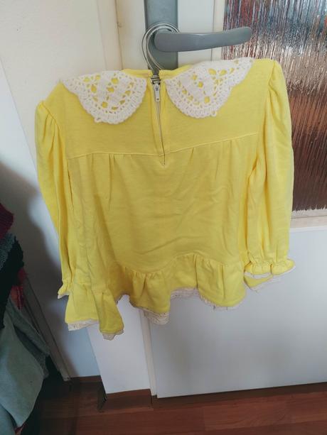 Jemne žlté šaty (2-4r.), 116