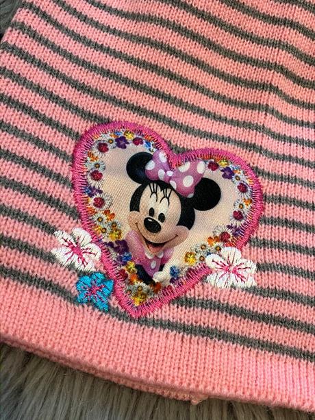 Dievčenská prechodná čiapka minnie ružová, 104