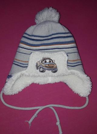 Zimná čiapka s autíčkom, artex,98