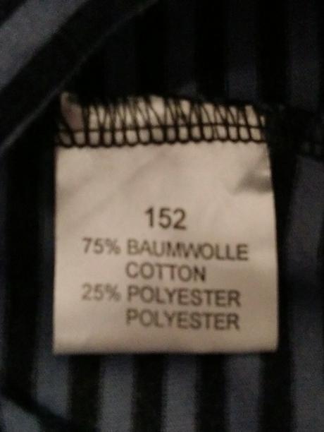 Dievčiensky pásikavý top, punto, 152