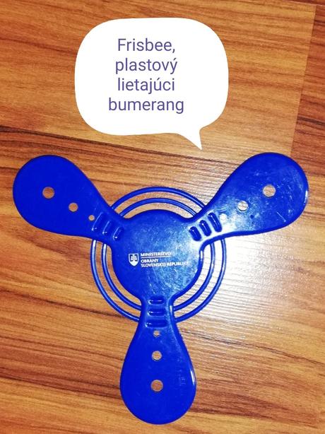 Frisbee, bumerang, 
