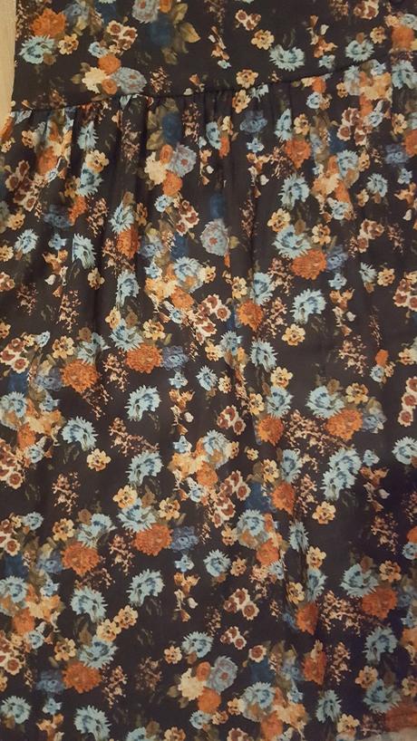 Kvetované šaty/bluzka xl, xl