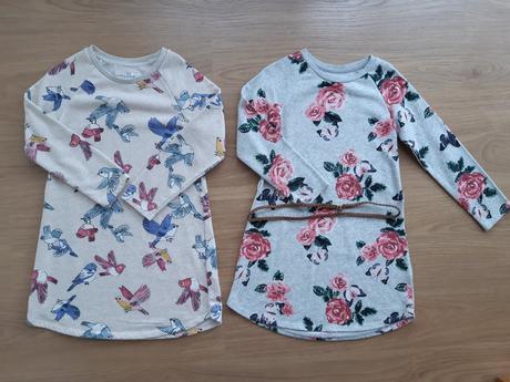 Mikinové šaty h&m, 2 ks, h&m,128