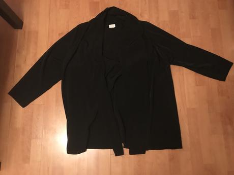 Čierny kardigan pre moletku, xxl