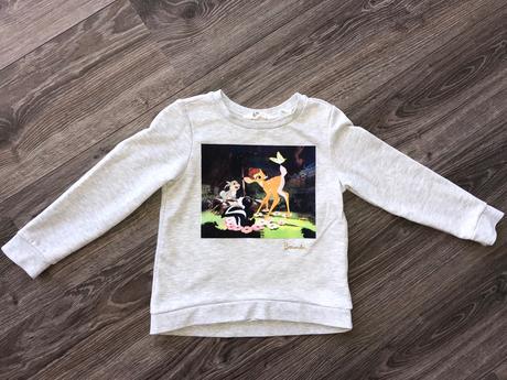 Mikina bambi, h&m,110