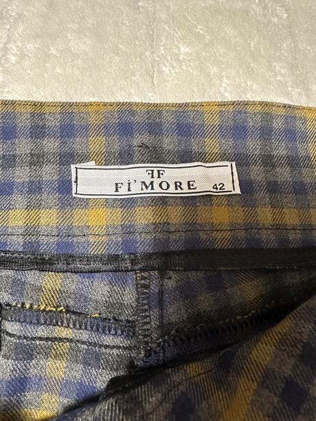 Kockované nohavice, l / m