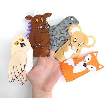 Bábky na prsty gruffalo,