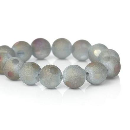 Korálky sklenené 10 mm - guličky, 