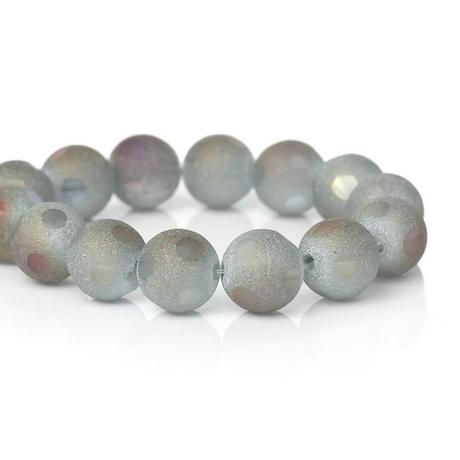 Korálky sklenené 10 mm - guličky, 