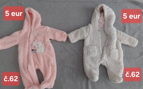 Oblečenie dievča veľkosť 56,62,68,74, 56