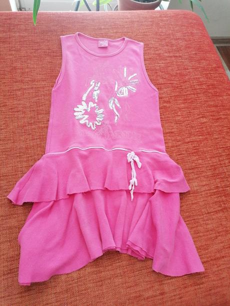 Bavlnené dievč. šaty 140, 140