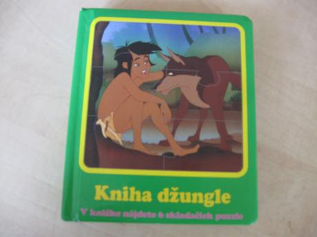 Leporelo s puzzle kniha džungle, 