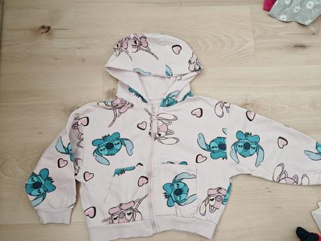 Krásna mikina stich bavlna, sadne na 104/110, sinsay,110