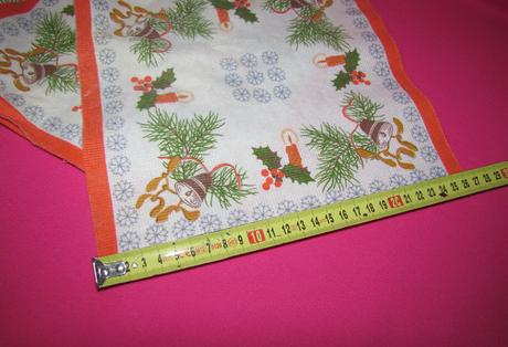 Retro vianočné obrúsky - prestieranie 4 ks, 