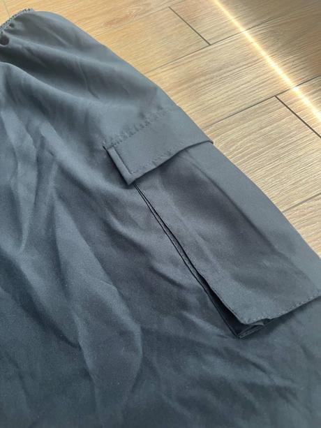 Čierne kapsáčové nohavice pre dievča, s