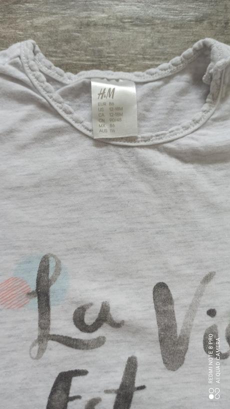 Tričko h&m 86, h&m,86