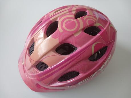 Ružová cyklistická prilba, xs