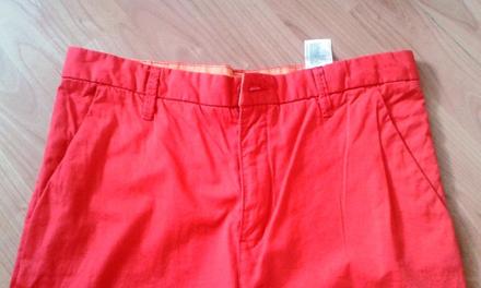 Ružovo-červené, magentové slim nohavice hm, h&m,xs