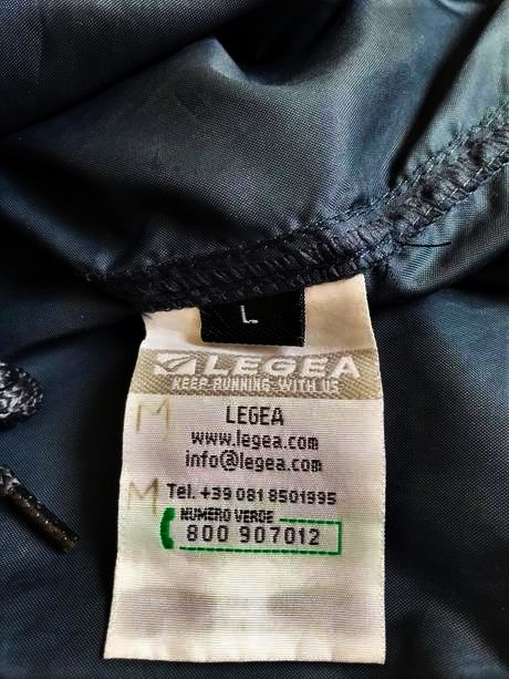 Tenká nepremokavá bunda legea italia, l