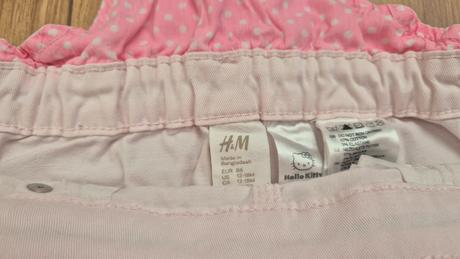 Riflove šaty na traky, h&m,86