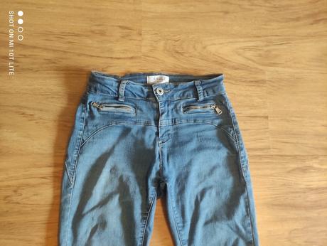 Bledo modré rifle, denim,s