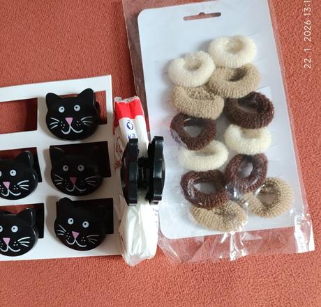 Ozdobné štipce a gumičky do vlasov, 
