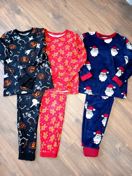 3 ks pyžamá, f&f,140