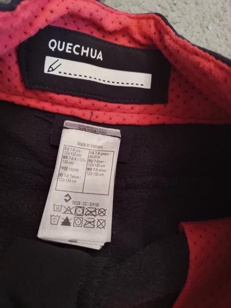 Softshell nohavice 123-130, decathlon,128