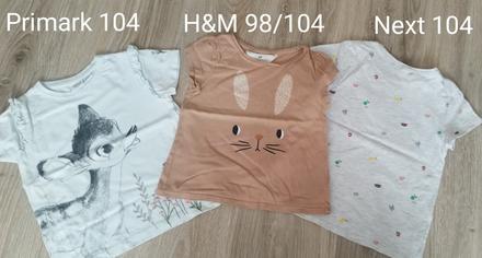Letné tričká, h&m,104