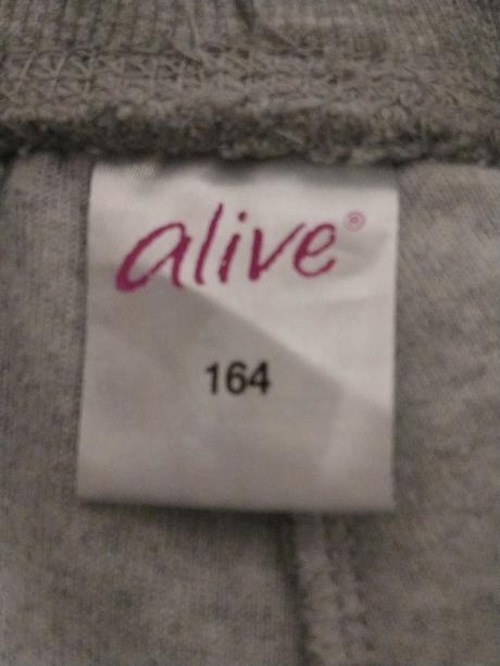 Dievčenské zamatové sivé tepláky, alive 158-164 cm, alive,164