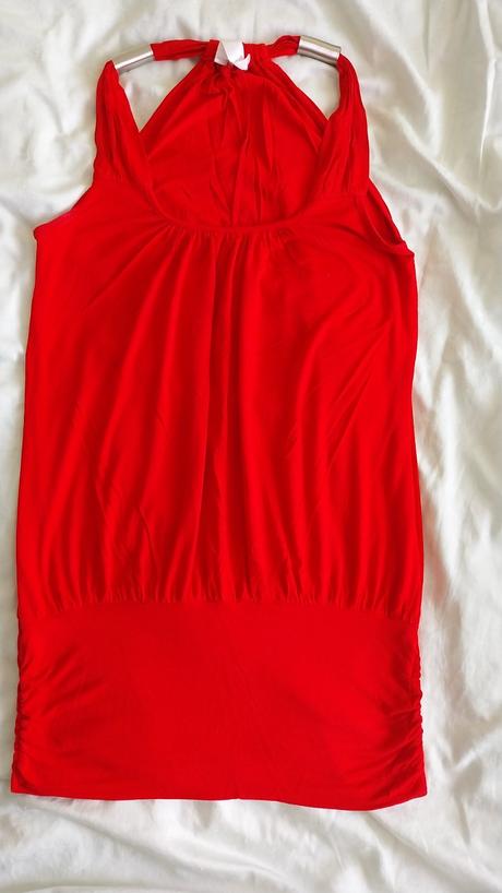 Červené letné šaty, m