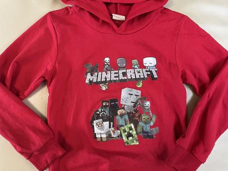 116/122 minecraft mikina,6-7 r., 122