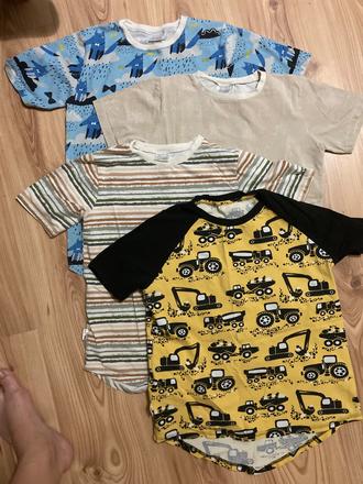 Trička s kratkym rukavom predĺžené, 152