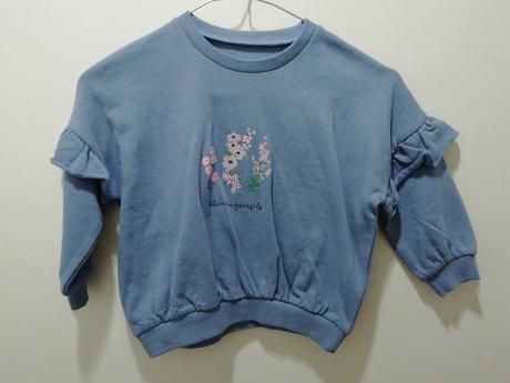 Mikina s kvetmi a volánikmi, matalan,98