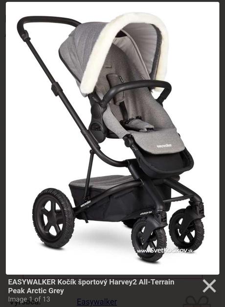 Easywalker harvey 2 all terrein arctic grey 2kombi, easywalker,easywalker harvey2