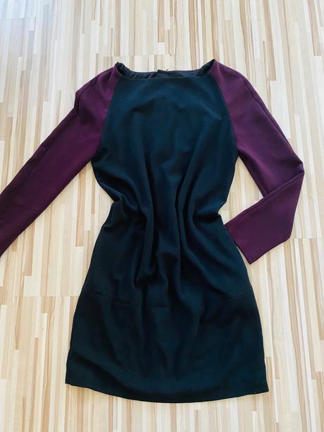 Zara basic prexhodne saty slivkove/baklazanove, zara,s
