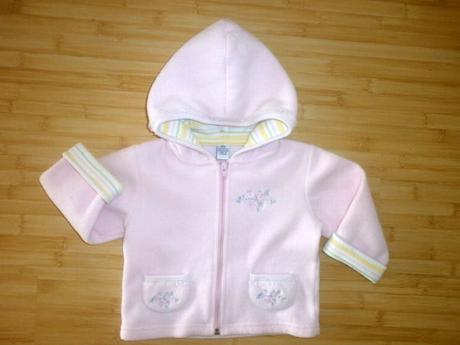 Ružový kabátik- mikinka, 86