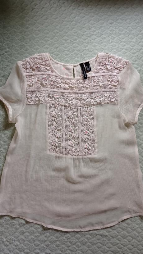 Blúzka, top s cipkou, mango,s