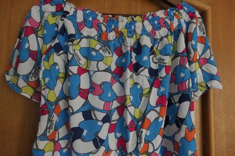 Moschino icon luxusna bluzka/top vel. s/m, moschino,s