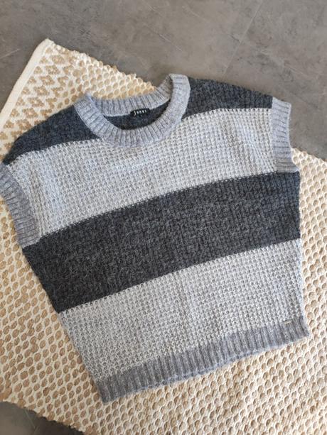 Oversize pletená vesta na blúzku, m